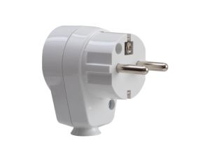 Wtyczka kątowa 230V z gniazdem