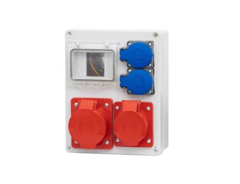 Rozdzielnica R-240 4M - gniazda 2x16A 5p, 2x230V /4 moduły/