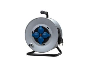Przedłużacz na bębnie metalowym MIDI-290 4x230V OWY 3x1,5 z termikiem /15m/