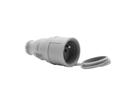 Gniazdo gumowe NOVA 230V 16A IP44 szare