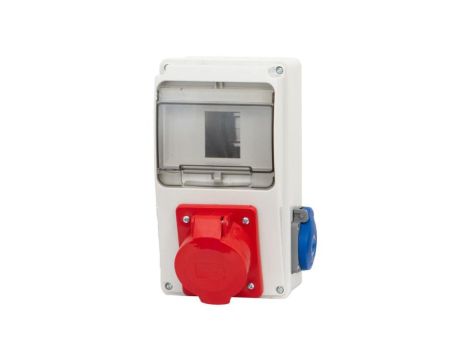 Rozdzielnica LAGO 6M - gniazda 16A 5p, 230V /6 modułów/