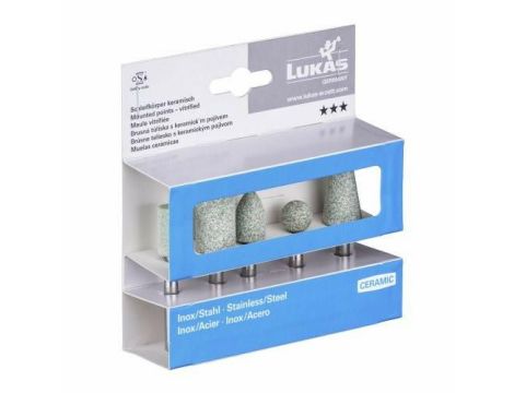 LUKAS ŚCIERNICA TRZPIENIOWA ZESTAW 5szt. CERAMICZNE NIERDZEWKA/STAL - 2
