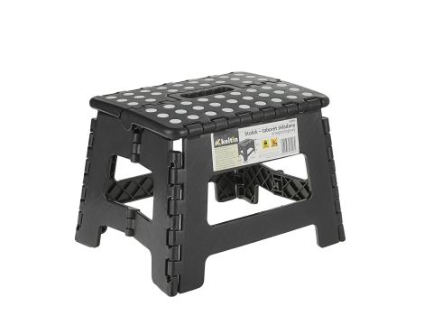 STOŁEK-TABORET SKŁADANY ANTYPOŚLIZGOWY 150kg NISKI