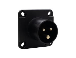 Wtyk przemysłowy tablicowy odbiornikowy 16A 3p 200V-250V/FE/ IP44 czarny