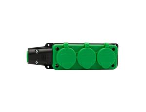 Listwa gumowa 3x230V 16A IP54 zielona