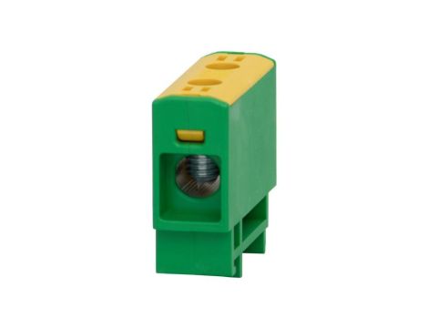 Złączka szynowa ZU 1-torowa (2,5mm2-35mm2) Al/Cu - żółto/zielona