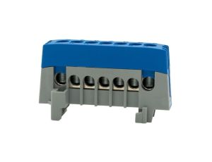 Listwa ochronna ZPI 7-modułowa (7x16mm2) IP20 AL/CU - niebieska