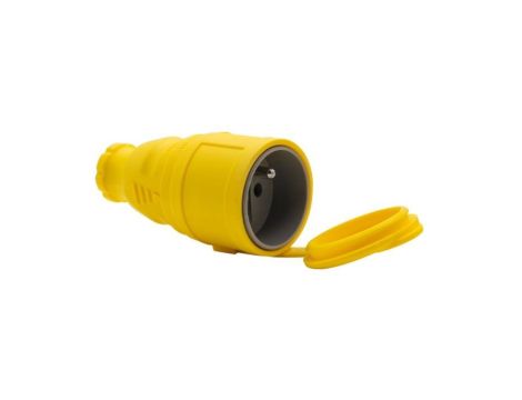 Gniazdo gumowe NOVA 230V 16A IP44 żółte