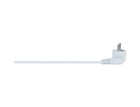 Przewód przyłączeniowy z wtyczką kątową OWY (H05VV-F) 3x1,5mm2 - 1,5m - biały