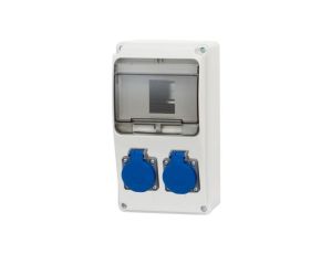 Rozdzielnica LAGO 6M - gniazda 2x230V /6 modułów/