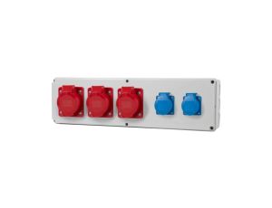 Rozdzielnia HORIZONTAL B - gniazda 3x16A 5p, 2x230V