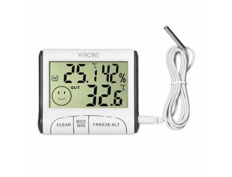 ORNO STACJA POGODOWA  PRZEWODOWA TEMP, WILG, LCD