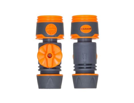 Szybkozłączka ogrodowa z zaworem łącznik reparator węża 1/2 cal Schmith