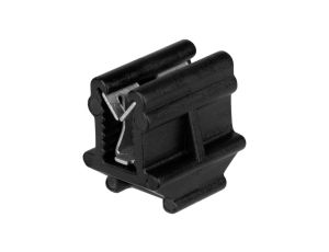 Uchwyt kablowy PTBLK do montażu wiązki kabli prostopadle do krawędzi blachy 0,7-3,0mm czarny 100szt