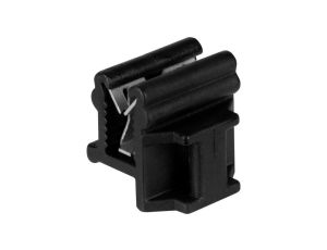 Uchwyt kablowy PTBLK do montażu wiązki kabli prostopadle do ścianki blachy 0,7-3,0mm czarny 100szt