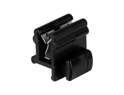 Uchwyt kablowy PTBLK do montażu wiązki kabli równolegle do ścianki blachy 0,7-3,0mm czarny 100szt