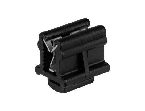 Uchwyt kablowy PTBLK do montażu wiązki kabli równolegle do krawędzi blachy 0,7-3,0mm czarny 100szt