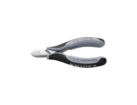 Szczypce boczne tnące dla elektroników 115mm precyzyjne KNIPEX 77 01 115 ESD