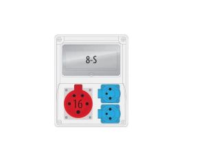 Rozdzielnica R-BOX 240 8S 1x16/5,2x230V puste okno B.1801