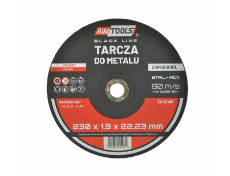 AW TARCZA DO METALU 230*1,9mm BLACK LINE