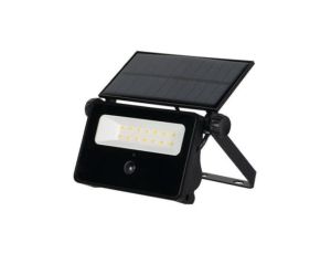 Naświetlacz, lampa solarna LED 30W 1600lm 4500K 3000mAh IP54 NW, panel fotowoltaiczny 1W, czujnk ruchu i zmierzchu czarna Polos