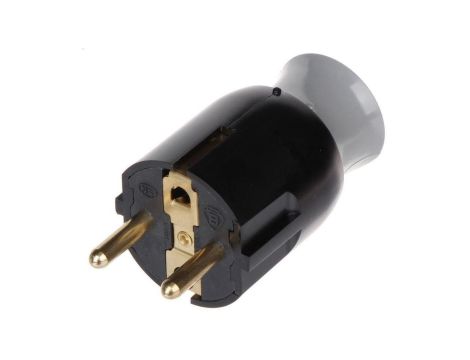 Wtyczka prądowa obrotowa 2P+Z Uni-Schuko 230V 16A czarno-szara na kabel LEGRAND