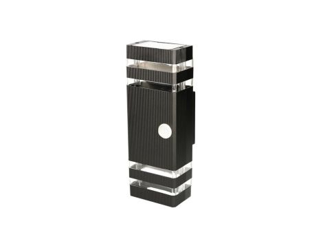 Lampa elewacyjna RIOS kinkiet dwukierunkowy 2xE27 + PIR czujnik ruchu kolor czarny MK MEGAKABEL