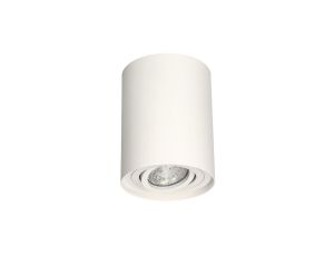 Lampa sufitowa HARYS O natynkowa oprawa punktowa nowoczesna TUBA okrągła GU10 biała MK MEGAKABEL