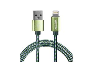 Kabel USB - lightning zielony 1,5m VA0147 Vayox