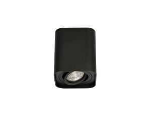 Lampa sufitowa HARYS K natynkowa oprawa punktowa nowoczesna TUBA kwadratowa GU10 czarna MK MEGAKABEL