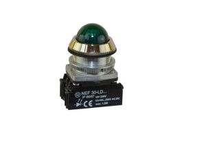 Lampka sygnalizacyjna 30mm zielona 220-230V AC/DC żarówka W0-L-NEF30LE/220V Z