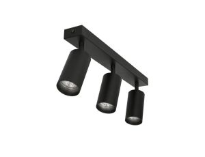Lampa sufitowa EYES III reflektor plafon litwa 3xGU10 regulowane tuby kolor czarny MK MEGAKABEL
