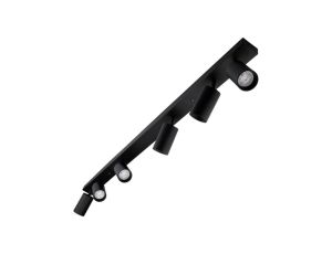 Lampa sufitowa EYES VI reflektor plafon litwa 6xGU10 regulowane tuby kolor czarny MK MEGAKABEL