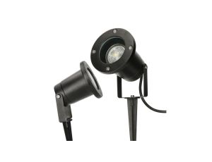 Lampa wbijana ogrodowa reflektor BUSHIO GU10 kolor czarny MK MEGAKABEL