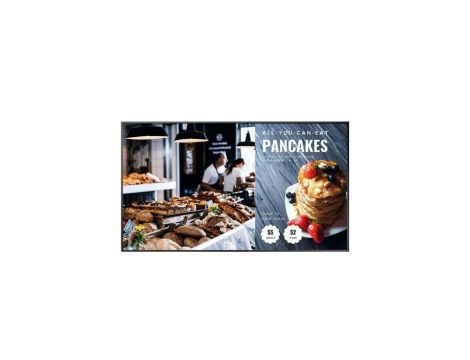 Monitor LED 65” 4K UHD Digital Signage do pracy 24/7 z wbudowanym Androidem i systemem CMS w chmurze NSD-6501Q