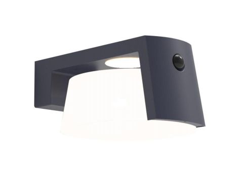 Kinkiet zewnętrzny MOON SOLAR - CZUJNIK RUCHU 6906001118 szary
