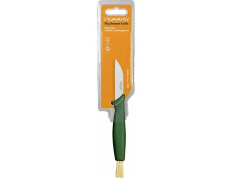 FISKARS NÓŻ DO GRZYBÓW ZIELONY ZE SZCZOTECZKĄ