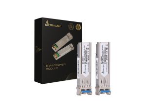 Moduł SFP 1,25Gbps, LC/UPC, 1310nm, 2km, single mode, DOM Extralink SFP 1.25G 2-pack