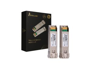 Moduł SFP+ 10Gbps, LC/UPC, 1310nm, 40km, single mode, DOM Extralink SFP+ 10G 2-pack