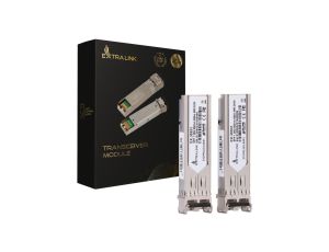 Moduł SFP 1,25Gbps, LC/UPC, 850nm, 550m, multi mode, DOM, Dedicated to HP/Aruba Extralink SFP 1.25G 2-pack