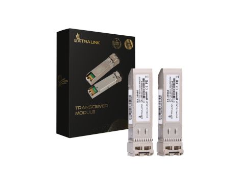 Moduł SFP+ 10Gbps, LC/UPC, 850nm, 300m, multi mode, DOM, Dedicated to HP/Aruba Extralink SFP+ 10G 2-pack