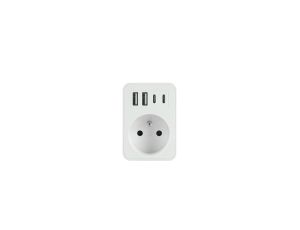 PLASTROL ROZGAŁĘŹNIK JEDNOKROTNY 2xUSB + 2xUSB C