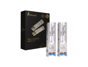 Moduł SFP 1,25Gbps, LC/UPC, 1310nm, 20km, single mode, DOM Extralink SFP 1.25G 2-pack