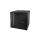 Szafka rack wisząca 19 12U 600x450 niedzielona drzwi szklane jednoskrzydłowe czarny FLAT PACK SW-12U-600-450-N-DSJ-OP-RP-F-C-1