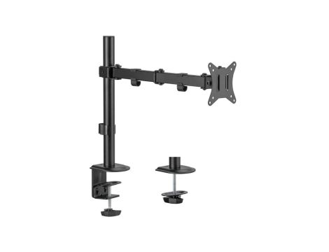 Uchwyt biurkowy do monitora LCD Maclean, 17-32, 9kg, VESA 75x75 oraz 100x100 podwójne ramię, MC-753N