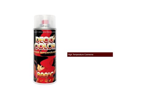 Farba spray żaroodporna wysokotemperaturowa czerwona 800st C High Temperature czerwona