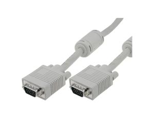 Kabel D-Sub 15-PIN HD wtyk z obu stron szary 10m AK-310103-100-E