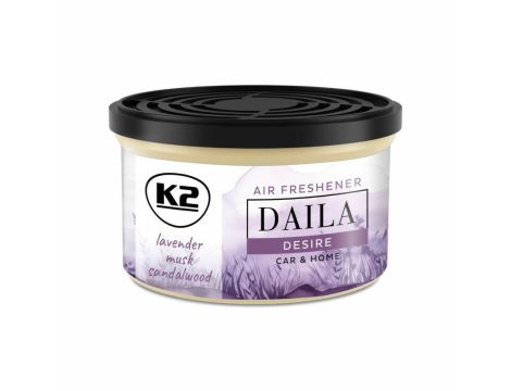K2 DALIA ODŚWIEŻACZ POWIETRZA DESIRE, LAWENDA, DRZEWO SANDAŁOWE,  68g