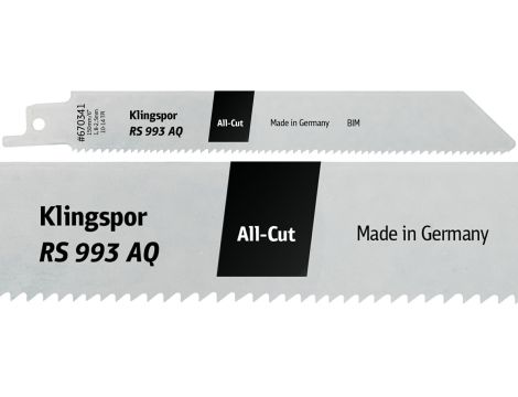KLINGSPOR BRZESZCZOT DO PIŁY SZABLASTEJ 300x19x0,9mm RS 993 AQ /5szt. - 3