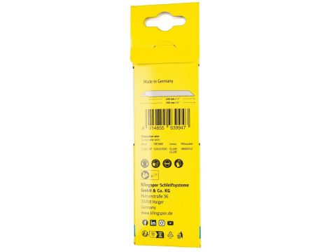 KLINGSPOR BRZESZCZOT DO PIŁY SZABLASTEJ 150x25,4x0,9mm RS 993 MA /5szt. - 2
